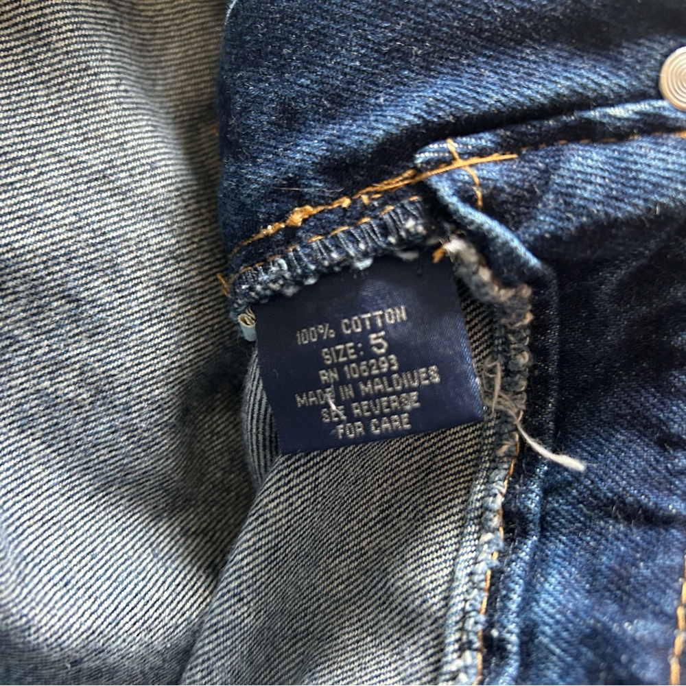 Vintage Y2K Angels Dark Blue Denim Mini Skirt Grommet Attached Belt Bratz Style - Picture 3 of 7
